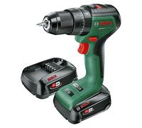 Bosch Power for All 18V Taladro atornillador percutor de batería UniversalImpact 18V-60 (18 V, 2 baterías, 2 Ah, 60 Nm) + Garantía BAUHAUS 5 años...