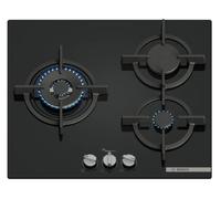 Bosch Serie 6 Placa de gas 60 cm Vidrio templado, Negro PPC6A6I10