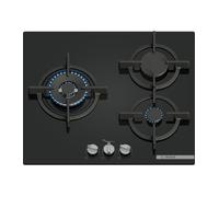 Bosch PPC6A6I10 Serie 6, Placa de gas, 60 cm, Vidrio templado, Negro