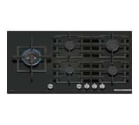 BOSCH PPM9A6I40 Placa de gas Empotrable | 5 fuegos, Quemadores alta ncendido electrónico