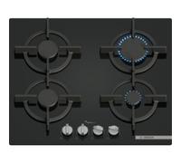 Bosch PPP6A6I10 - Placa de Gas Natural Serie 6 60 Cm 4 Fuegos FlameSelect GasStop Color Negro