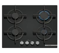Bosch PPP6A6I10 Serie 6, Placa de gas, 60 cm, Vidrio templado, Negro