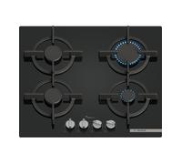 Bosch PPP6A6I10 Serie 6, Placa de gas, 60 cm, Vidrio templado, Negro