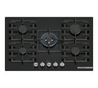 Bosch PPQ7A6I40 - Placa de Gas Natural Serie 6 75 Cm 5 Fuegos FlameSelect GasStop Negra