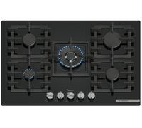 Bosch Serie 6 Placa de gas 75 cm Vidrio templado, Negro PPQ7A6I40
