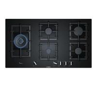 BOSCH PPS9A6B90 Placa de gas Empotrable | 5 fuegos a gas, Acero Inoxidable, Quemadores de alta eficiencia