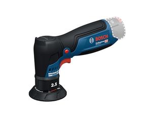 Bosch PRO 12V System lijadora orbital excéntrica a batería GEX 12V-77 (incl. plato de caucho montado con cierre por contacto de 77 mm, llave)