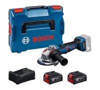 Bosch PRO 18V System Amoladora a batería GWS18V-11PS (incl. GBA 18V 5.0Ah, GAL 12V/18V-80, kit en L-Boxx)