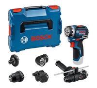 Bosch PRO 18V System Atornillador a batería GSR12V-32FC (incl. GFA 12-M, GFA 12-X, GFA 12-E, GFA 12-W, GFA 12-H, empuñadura auxiliar, medidor de profundidad, L-BOXX)
