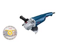 Bosch PRO Amoladora GWS 20-230 P | Peso ligero, resultados excelentes: la amoladora angular compacta de 230 mm con interruptor PROtection