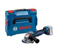 Bosch PRO Amoladora GWS18V-11PS | Revolucionando la comodidad con un diseño ergonómico para un control absoluto GWS18V-11PS (125mm) L-BOXX