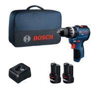 Bosch PRO GSB12V-31 Taladro percutor a batería 12V System (GBA 12V 2.0 Ah, GAL 12V-20, maletín de transporte)
