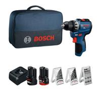 Bosch PRO GSR12V-31 Taladro/atornillador a batería 12V System (GBA 12V 2.0 Ah, GAL 12V-20, maletín de transporte)