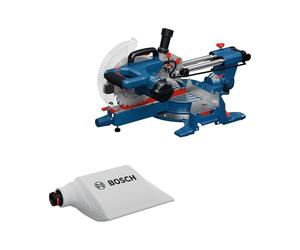 Bosch PRO Ingletadora telescópica GCM305-216S (regla de medición, pinza, bolsa para polvo, cuchilla, llave)