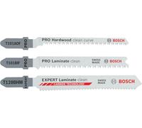 Bosch Pro Laminate - Juego de 15 hojas de sierra de calar (para madera dura, parqué, 113 x 50 mm)