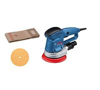 Bosch GEX 34-150 Professional Lijadora rotorbital 12000 RPM 24000 OPM Negro, Azul, Gris, Rojo