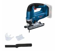 Bosch Professional 18V System sierra de calar a batería GST 18V-125 B (con empuñadura de estribo, cortes inclinados hasta un ángulo de 45°, 1 hoja de sierra, set de aspiración)