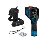Bosch PRO Termómetro Infrarrojo GIS12V-800-16 (gran pantalla, interfaz para sensor de temperatura Tipo K, relación 20:1, IP54, doble alimentación, in daptador de batería y pilas AA)