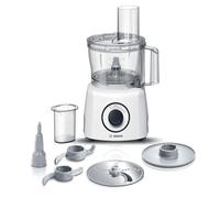 Bosch - Procesador de alimentos, MultiTalent 3, 800 W, Blanco, MCM3100W | Corta, pica y amasa de forma sencilla. Más de 20 funciones en un diseño compacto para facilitarte el día a día.
