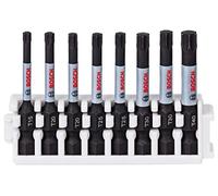 Bosch Profesional Set de 8 Puntas de atornillar Control Pick and Click, Accesorio para Taladro de Impacto, 50 mm