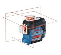 Bosch Professional 0601063R02 Láser de Línea 12V GLL 3-80 C con Batería GBA 2Ah, Cargador y Caja L-BOXX