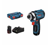 Bosch Professional GDR 12V-105 - Atornillador de impacto a batería (2 baterías x 2.0 Ah, 12V, 105 Nm, en L-BOXX)