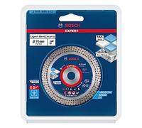 Bosch Professional 1 disco de corte de diamante Expert HardCeramic de 76 mm para azulejos duros, piedra dura, Ø 76 mm, accesorios mini amoladora angular, M 10