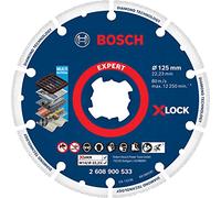 Bosch Professional 1 x Discos de corte de diamante Expert Diamond Metal Wheel X-LOCK, para Hierro fundido, 125 mm, Accesorios Amoladora pequeña