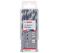 Bosch Professional 10 brocas helicoidales HSS PointTeQ, para metal, 6.3 x 63 x 101 mm, accesorio de taladro