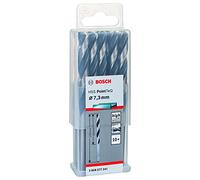 Bosch Professional 10 brocas helicoidales HSS PointTeQ, para metal, 7.3 x 69 x 109 mm, accesorio de taladro