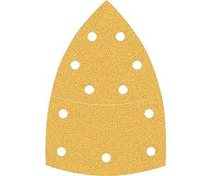 Bosch Professional 10 x Lijas Expert C470 con 11 agujeros, para Madera dura, Pintura sobre madera, 102 x 62, 93 mm, Grano 80, Accesorios Multilijadora