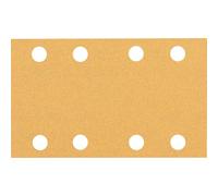 Bosch Professional 10 x Lijas Expert C470 con 8 agujeros, para Madera dura, Pintura sobre madera, 80 x 133 mm, Grano 100, Accesorios Lijadora orbital