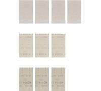 Bosch Professional 10 x Set de mallas de lija Expert M480, para Madera dura, Pintura sobre madera, 80 x 133 mm, Grano 80, 120, 180, Accesorios Lijadora orbital
