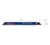 Bosch Professional 10x Hojas de sierra sable Expert ‘Aerated Concrete’ S 1141 HM (para Hormigón celular, Longitud 225 mm, accesorios Sierra sable)