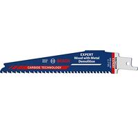 Bosch Professional 10x Hojas de sierra sable Expert `Wood with Metal Demolition` S 967 XHM (para Madera con metal duro, Longitud 150 mm, accesorios Sierra sable)