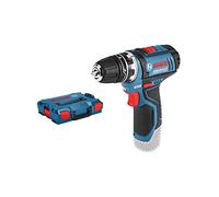 Bosch Professional 12V System atornillador a batería - FlexiClick System (incl. adaptador portabrocas GFA 12-B, 2 bandejas para L-BOXX, L-BOXX, sin batería/cargador)