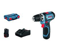 Bosch GSR 12V-15 FC Flex Professional 1300 RPM Sin llave 600 g Negro, Azul