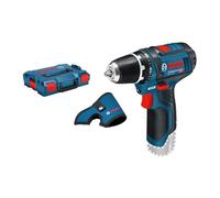 Bosch Professional 12V System atornillador a batería GSR 12V-15 (incl. 2 bandejas L-BOXX, L-BOXX, sin batería/cargador)