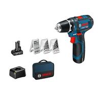 Bosch GSR 12V-15 Professional 1300 RPM 600 g Negro, Azul