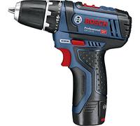 Bosch Professional 12V System GSR 12V-15 - Atornillador a batería (30 Nm, 2 baterías x 2.0 Ah, en L-BOXX)