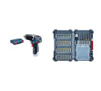 Bosch Professional 12V System GSR 12V-35 - Atornillador a batería (sin batería, en L-BOXX) + 40 uds. Set de puntas de atornillar (Pick and Click, accesorios para taladro y destornillador)