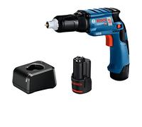Bosch Professional 12V System GTB 12V-11 - Atornillador a batería para placa de yeso (0-3000 rpm, 2 baterías x 2.0 Ah, en caja), Azul