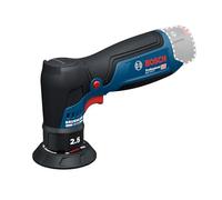 Bosch Professional 12V System lijadora orbital excéntrica a batería GEX 12V-77 (incl. plato de caucho montado con cierre por contacto de 77 mm, llave)