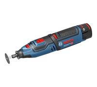 Bosch Professional 12V System multiherramienta giratoria a batería GRO 12V-35 (velocidad de giro en vacío: 5000-35 000 rpm, incl. 2 baterías de 2,0 Ah, cargador rápido, L-BOXX