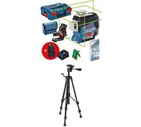 Bosch Professional 12V System nivel láser GLL 3-80 CG + Trípode para Láseres y Niveles BT 150