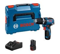 Bosch Professional 12V System taladro con percusión a batería GSB 12V-35 (par de apriete duro/blando 20/35 Nm, incl. 2 baterías 3.0Ah, cargador GAL 12V-40, L-BOXX)