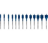 Bosch Professional Set de brocas fresadoras planas Expert SelfCut Speed 13x Ø 10–32 mm Madera blanda