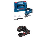Bosch Professional 18V GST 18V-125 B (Brushless, 3500 cpm, profundidad de corte 125 mm) + Set baterías de litio + cargador (ProCORE18V 5.5 Ah + ProCORE18V 4.0 Ah + GAL 1880 CV)