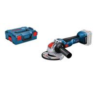 Bosch Professional 18V System amoladora angular batería GWX 18V-10 con X-LOCK (Ø disco: 125 mm, incl. cubierta protectora, empuñadura auxiliar, bandeja para L-BOXX, L-BOXX, sin batería/cargador)