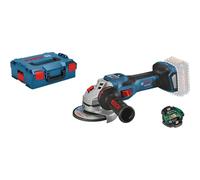 Bosch Professional 18V System amoladora angular BITURBO GWS 18V-15 SC (incl. brida, cubierta protectora, empuñadura auxiliar, tuerca de sujeción, L-BOXX, sin batería/cargador)